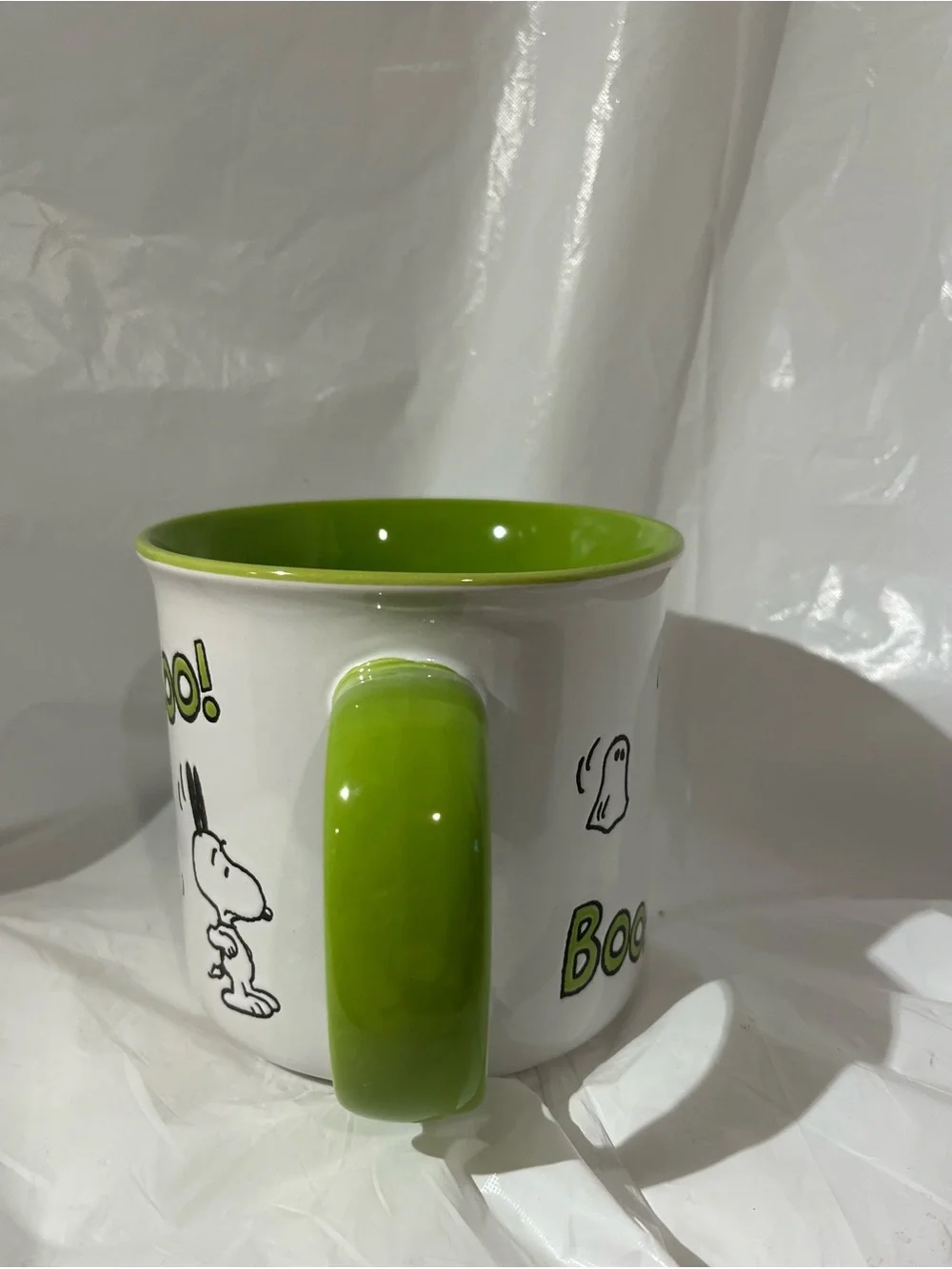 Peanuts Snoopy 2023 Halloween Green Interior Ceramic Mug